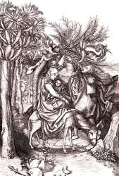The Flight to Egypt, the Holy Family
