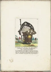 The dwarf Bartholdus Gursalkawiz as a pilgrim from Compostella, ca. 1710