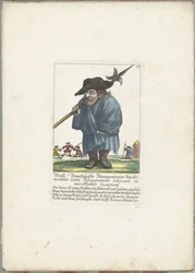 The Dwarf Blaßl Broatgosch, ca. 1710 (Il Callotto Resurrected or Newly Arranged Dwarf Cabinet)