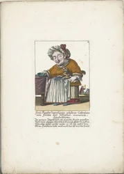 The Dwarf Frau Agatha Zipperlingin with Dog, ca. 1710