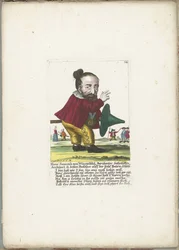 The Dwarf Hans Sausakh von Wurstelfeld, ca. 1710 (Il Callotto resurcitato oder Neu eingerichtes Zwerchen Cabinet)