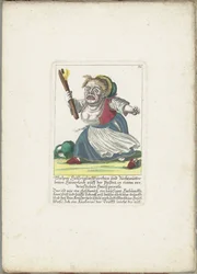 The Dwarf Malper Höllriglin as Landlady, ca. 1710