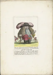 The Dwarf Nicolas Charon as a General of the Cavalry, ca. 1710