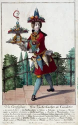 The Confectioner: A Young Man Holding a Tray of Candy and Confectionery