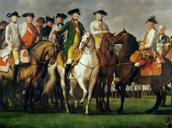 Emperor Joseph II and His Generals in the Military Camp
