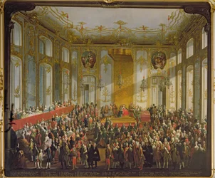 Empress Maria Theresa at the Investiture of the Order of St. Stephen