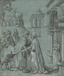 The Meeting of Joachim and Anne at the Golden Gate