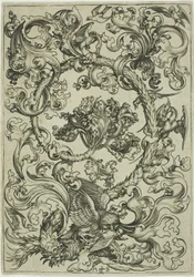 Ornament with Owl Mocked by Day Birds