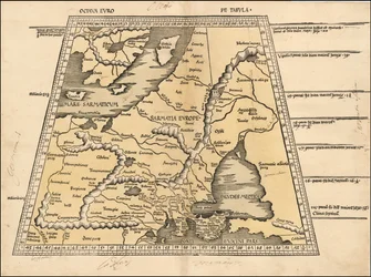 1513 Map of Baltic, Scandinavia, Poland & Eastern Europe by Martin Waldseemüller