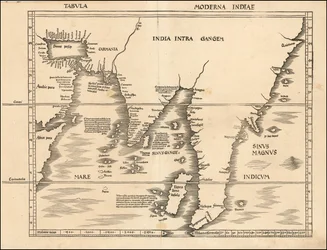 1513 map of South and Southeast Asia