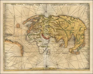 1513 Map of the World by Martin Waldseemüller