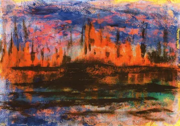 Skyline Water Reflections in the Evening