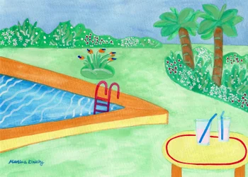 Before the Rain at the Pool