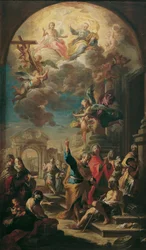 The Apostles Peter and John Healing a Lame Man