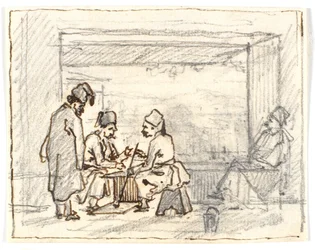 Orientals Playing Board Games