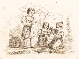Illustration for "Fifty Fables for Children" by Hey