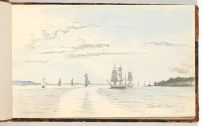 Coastal Landscape with Ships