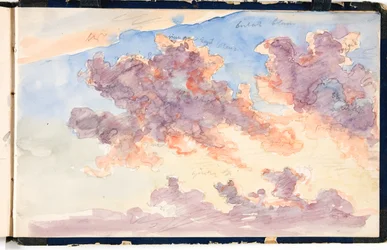 Cloud Study. A Sunset Sky