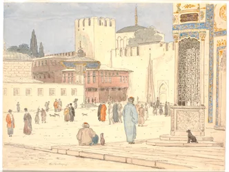 The Square in Front of Bab-i-Hümayun in Constantinople