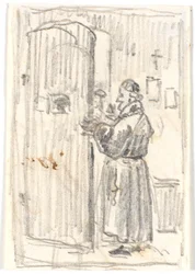 A Clergyman at a Half-Open Door