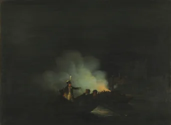 The Crossing of Matthijs Beelaerts, Commander of the National Guard, to Papendrecht on the Night of 22 November 1813