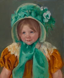 Sara in a Green Bonnet, ca. 1901