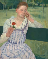 Woman with a Red Zinnia, 1891