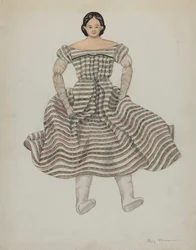 Doll and Costume, c. 1937