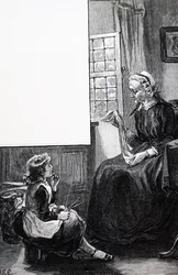 A Grandmother Examining the Child