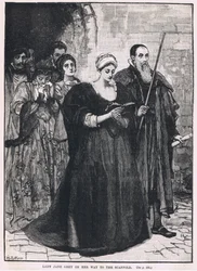 Lady Jane Grey on her way to the scaffold 1554