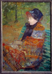 Portrait of Mademoiselle C Lydia Cassatt, Sister of the Artist by Mary Cassatt, 1880