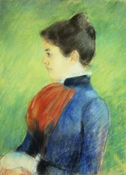 Profile of a Woman Wearing a Jabot