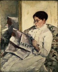 Reading Le Figaro, 1878