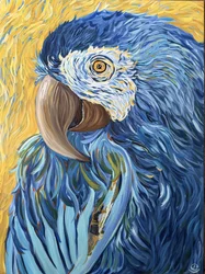 Vibrant Blue Macaw