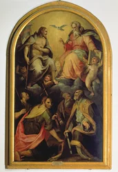The Holy Trinity with Saints