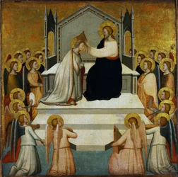 The Coronation of the Virgin, ?-1348, 1335-1340, 51.2 x 51.7, Museum of Fine Arts, Budapest