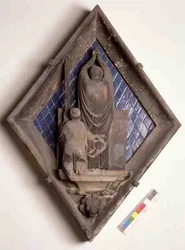 The Eucharist, relief tile from the Campanile