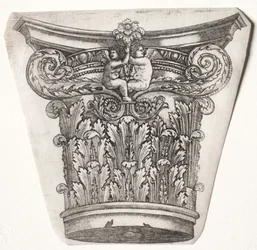 Base and Capital with Putti