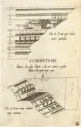 Entablatures from Santa Pudenziana and the Arch of Camigliano, Rome