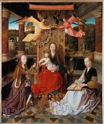 Coronation of the Enthroned Madonna with Saint Catarina d