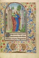 Saint Barbara with a Book and a Martyr