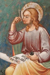 St Matthew the Evangelist writing 
