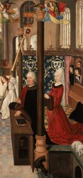 The Crucifixion Altarpiece: Hermann Rinck and Druitgen van Dalen and Three Sons (Reverse of Right Wing)