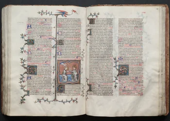 The Gotha Missal: Fol. 119v, The Coronation of the Virgin, c. 1375.