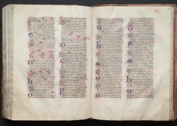 The Gotha Missal: Fol. 137v, Text, c. 1375