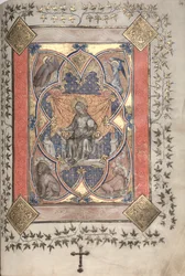 The Gotha Missal: Fol. 64r, Christ in Majesty, c. 1375