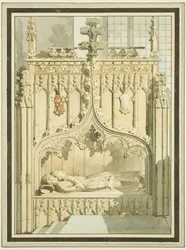 Effigies of Sir Maurice Berkeley and wife, in St Mark