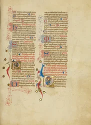 Initial P: Saint George; Initial P: Saint Mark