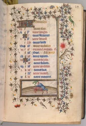 Hours of Charles the Noble, King of Navarre: fol. 12r, December