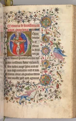 Hours of Charles the Noble, King of Navarre 1361-1425: fol. 259r, The Trinity